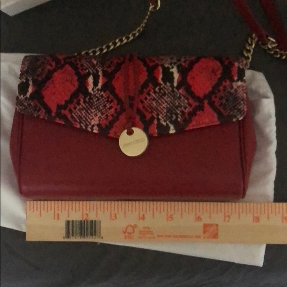 NWT SNAKESKIN JIMMY CHOO CROSSBODY - Picture 7 of 8